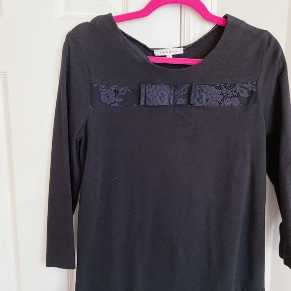 [Sandro] Black Laced Dress - Picture 2 of 3